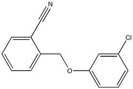 2-(3-chlorophenoxymethyl)benzonitrile,,结构式