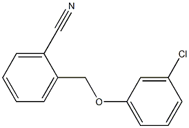 2-(3-chlorophenoxymethyl)benzonitrile 化学構造式