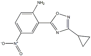 2-(3-cyclopropyl-1,2,4-oxadiazol-5-yl)-4-nitroaniline Structure