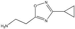 2-(3-cyclopropyl-1,2,4-oxadiazol-5-yl)ethan-1-amine,,结构式