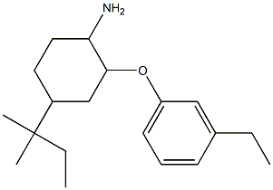  2-(3-ethylphenoxy)-4-(2-methylbutan-2-yl)cyclohexan-1-amine