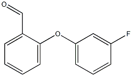 2-(3-fluorophenoxy)benzaldehyde 化学構造式