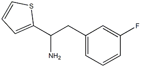 2-(3-fluorophenyl)-1-(thiophen-2-yl)ethan-1-amine,,结构式