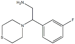 2-(3-fluorophenyl)-2-(thiomorpholin-4-yl)ethan-1-amine Structure