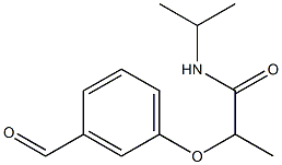 2-(3-formylphenoxy)-N-(propan-2-yl)propanamide,,结构式