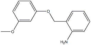 2-(3-methoxyphenoxymethyl)aniline 化学構造式