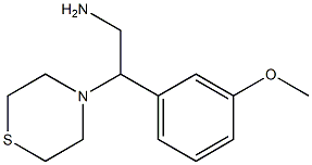 2-(3-methoxyphenyl)-2-(thiomorpholin-4-yl)ethan-1-amine Struktur
