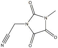 2-(3-methyl-2,4,5-trioxoimidazolidin-1-yl)acetonitrile Structure