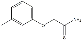 2-(3-methylphenoxy)ethanethioamide,,结构式