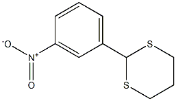 2-(3-nitrophenyl)-1,3-dithiane,,结构式