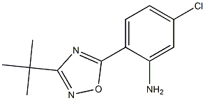 2-(3-tert-butyl-1,2,4-oxadiazol-5-yl)-5-chloroaniline,,结构式