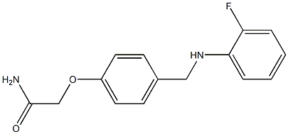 2-(4-{[(2-fluorophenyl)amino]methyl}phenoxy)acetamide Struktur