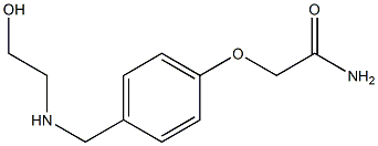2-(4-{[(2-hydroxyethyl)amino]methyl}phenoxy)acetamide Struktur