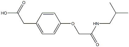 2-(4-{[(2-methylpropyl)carbamoyl]methoxy}phenyl)acetic acid