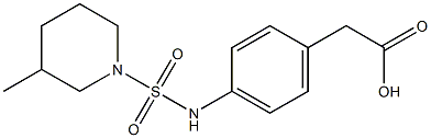 2-(4-{[(3-methylpiperidine-1-)sulfonyl]amino}phenyl)acetic acid