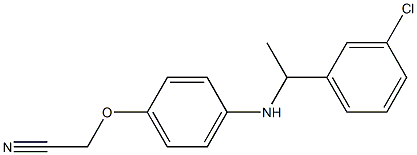 2-(4-{[1-(3-chlorophenyl)ethyl]amino}phenoxy)acetonitrile