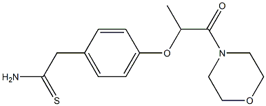 2-(4-{[1-(morpholin-4-yl)-1-oxopropan-2-yl]oxy}phenyl)ethanethioamide