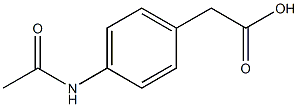 2-(4-acetamidophenyl)acetic acid,,结构式