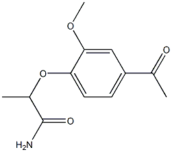 2-(4-acetyl-2-methoxyphenoxy)propanamide Structure