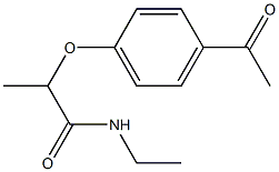  2-(4-acetylphenoxy)-N-ethylpropanamide