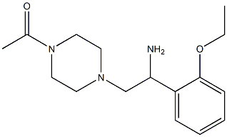2-(4-acetylpiperazin-1-yl)-1-(2-ethoxyphenyl)ethanamine Struktur