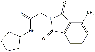 2-(4-amino-1,3-dioxo-2,3-dihydro-1H-isoindol-2-yl)-N-cyclopentylacetamide