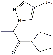 2-(4-amino-1H-pyrazol-1-yl)-1-(pyrrolidin-1-yl)propan-1-one Structure