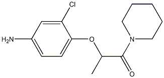 2-(4-amino-2-chlorophenoxy)-1-(piperidin-1-yl)propan-1-one Structure