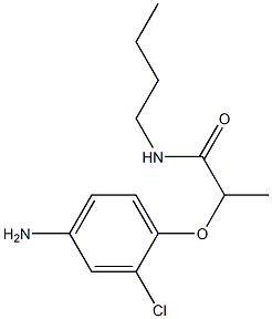 2-(4-amino-2-chlorophenoxy)-N-butylpropanamide Structure