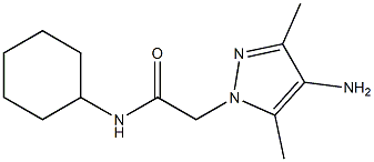  2-(4-amino-3,5-dimethyl-1H-pyrazol-1-yl)-N-cyclohexylacetamide