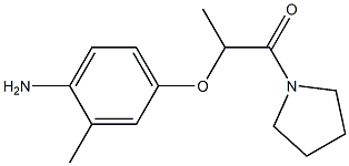 2-(4-amino-3-methylphenoxy)-1-(pyrrolidin-1-yl)propan-1-one Structure