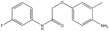 2-(4-amino-3-methylphenoxy)-N-(3-fluorophenyl)acetamide Struktur