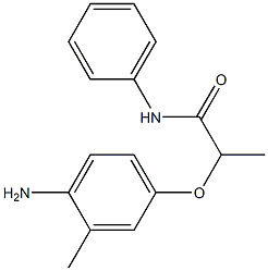2-(4-amino-3-methylphenoxy)-N-phenylpropanamide Struktur