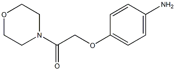 2-(4-aminophenoxy)-1-(morpholin-4-yl)ethan-1-one,,结构式