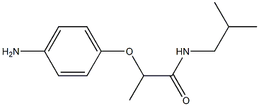 2-(4-aminophenoxy)-N-(2-methylpropyl)propanamide 结构式