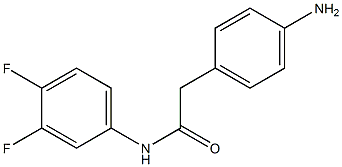 2-(4-aminophenyl)-N-(3,4-difluorophenyl)acetamide 结构式