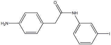 2-(4-aminophenyl)-N-(3-iodophenyl)acetamide