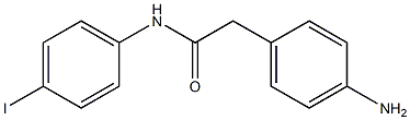 2-(4-aminophenyl)-N-(4-iodophenyl)acetamide,,结构式