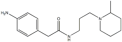  2-(4-aminophenyl)-N-[3-(2-methylpiperidin-1-yl)propyl]acetamide