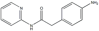 2-(4-aminophenyl)-N-pyridin-2-ylacetamide Struktur