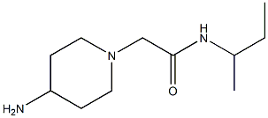 2-(4-aminopiperidin-1-yl)-N-(sec-butyl)acetamide,,结构式