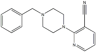 2-(4-benzylpiperazin-1-yl)nicotinonitrile Structure