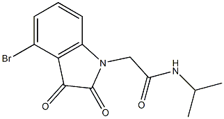 2-(4-bromo-2,3-dioxo-2,3-dihydro-1H-indol-1-yl)-N-(propan-2-yl)acetamide|