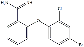 2-(4-bromo-2-chlorophenoxy)benzene-1-carboximidamide Structure