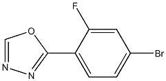 2-(4-bromo-2-fluorophenyl)-1,3,4-oxadiazole Structure