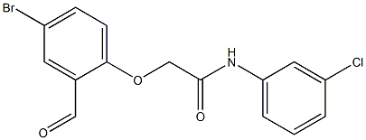 2-(4-bromo-2-formylphenoxy)-N-(3-chlorophenyl)acetamide Structure