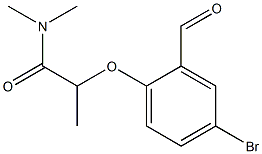 2-(4-bromo-2-formylphenoxy)-N,N-dimethylpropanamide Structure