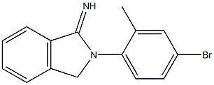 2-(4-bromo-2-methylphenyl)-2,3-dihydro-1H-isoindol-1-imine Structure