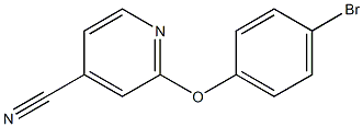 2-(4-bromophenoxy)isonicotinonitrile,,结构式