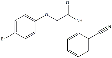 2-(4-bromophenoxy)-N-(2-cyanophenyl)acetamide Structure